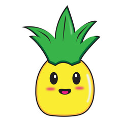 Cute and funny pineapple