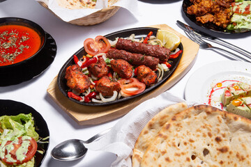 Indian paneer barbecue or tikka