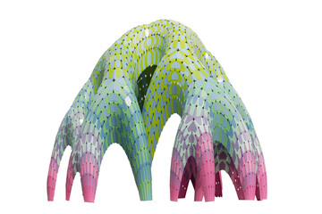 abstract 3d render of a person