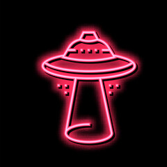 ufo geek color icon vector illustration sign - obrazy, fototapety, plakaty