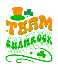 Naklejka premium St. Patrick's Day SVG Bundle - Retro St Patrick's Day svg, St Patrick's Day Retro svg, Shamrock svg, Lucky svg, St Patrick's Day PNG, DXF