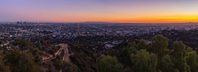 Los Angeles at Sunset Panorama
