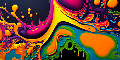 Abstract watercolor color background. Generative AI