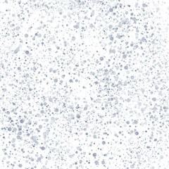 Blue background with abstract spots.