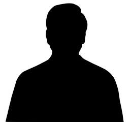 silhouette of a man