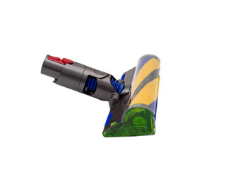 Modern brush from a vacuum cleaner for cleaning, isolated on a white background. New technologies.