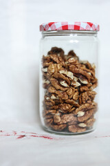nuts in a glass