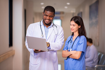 doctor and nurse having discussion