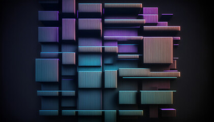 abstract 3d background, Generative AI