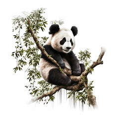 Obraz premium panda on tree