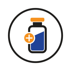 medical bottle icon