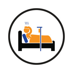 patient on bed icon