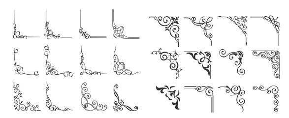 set of decorative elements for a design.