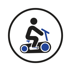 gym cycling equipment icon