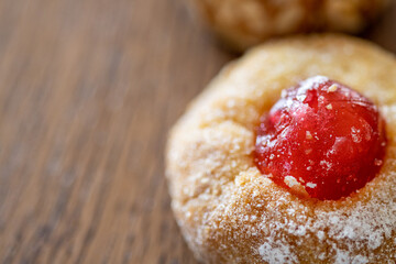 sicilian almond sweets, italian pastry in macro detail