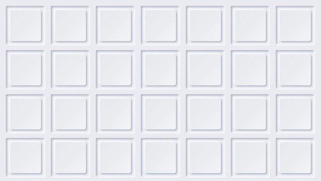 A white wall with small squares that say's'a'on it '
