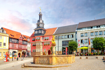 Markt, Eisenach, Thueringen, Deutschland 