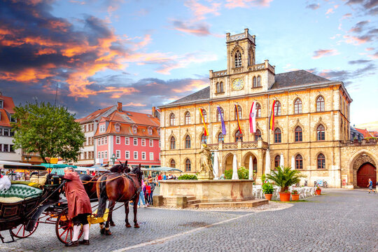 Rathaus, Altstadt, Weimar, Th&uuml;ringen, Deutschland 