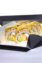 sushi rolls japanese food