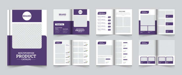 Modern a4 product catalog design template Brochure Layout