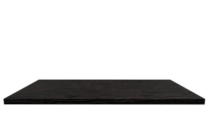 Black wooden shelf table product display board countertop