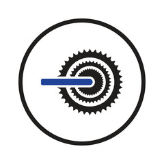 cycle gear wheel icon