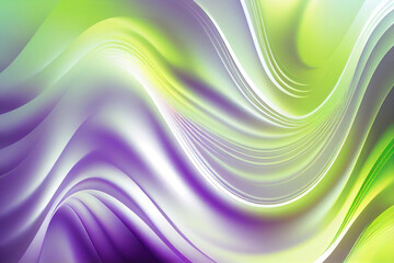 Iridescent colorful wavy background, backdrop, Generative AI