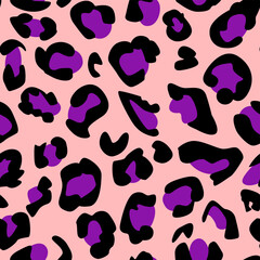 pattern design of leopard animal print vector	