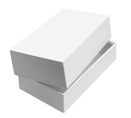 Narrow empty white box, cut out