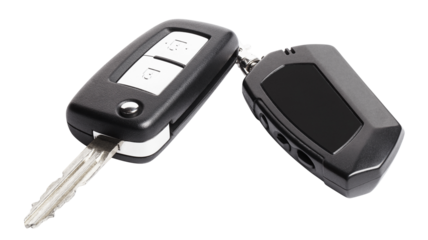 Car key with remote control, cut out