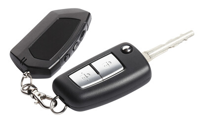 Car key with remote control, cut out