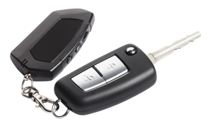Car key with remote control, cut out