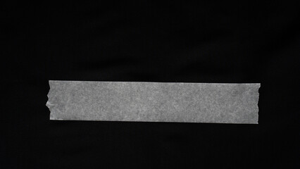 Paper tape. black color Paper tape affixed on the table. paper tape roll