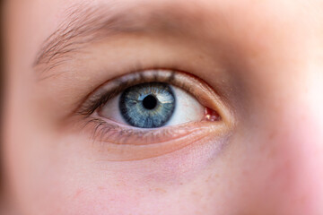 Obraz premium Macrophotography of a child's eye