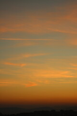 sunset in the clouds