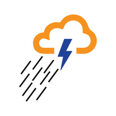 Rainy day bad weather icon