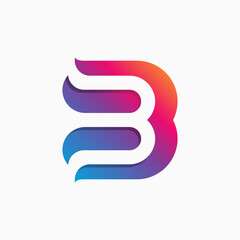 Letter B Color Logo