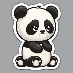 cute panda sticker created using Ai technology.