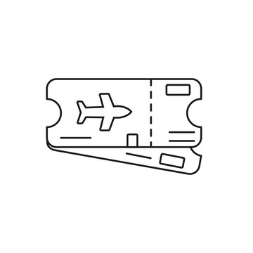 flat icon of entrance ticket to the event. flat vector illustration