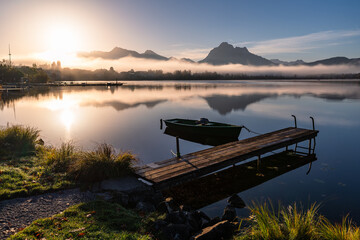 Hopfensee bei Sonnenaufgang