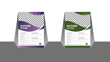 Easy to Customize Natural Flyer Design Template, Zip and Vector File Flyer Design.