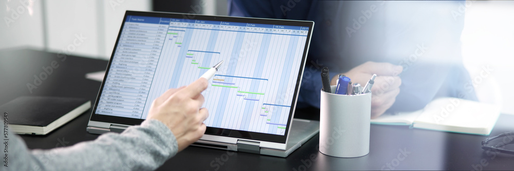 Aufkleber gantt gantt software project