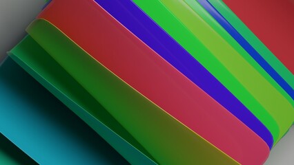 abstract colorful background with stripes 3d