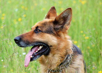 Male German Shepard portrait