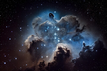 Fototapeta premium stars in the night sky.generative ai
