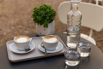 still life with coffee and tea