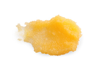 Sample of scrub on white background, top view