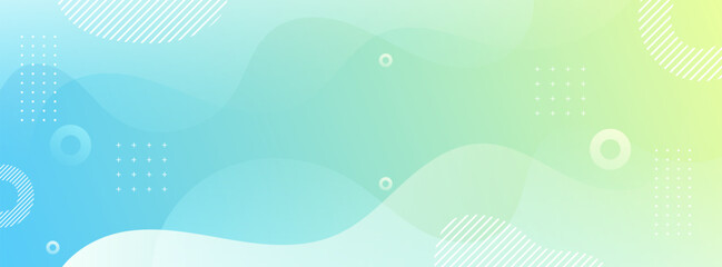 banner background. colorful, bright green wave effect gradation eps 10