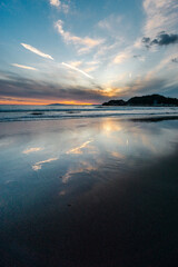 Sunset over the inland sea