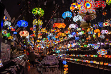 Colorful Lights in a Shop